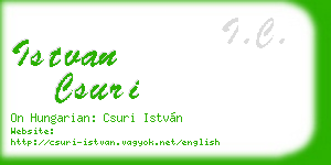 istvan csuri business card